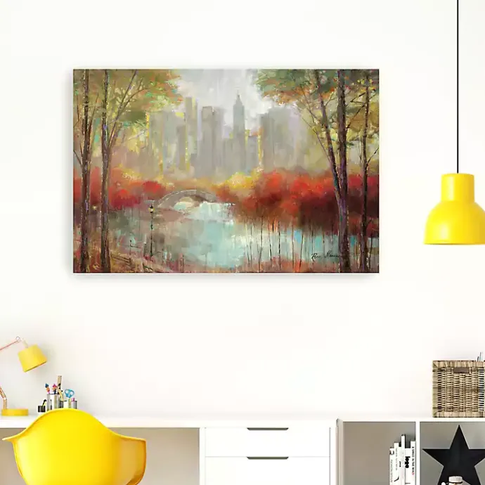 Online Kirklands Home Autumn in the City Canvas Art Print, 60x40 in.