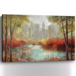 Online Kirklands Home Autumn in the City Canvas Art Print, 60x40 in.