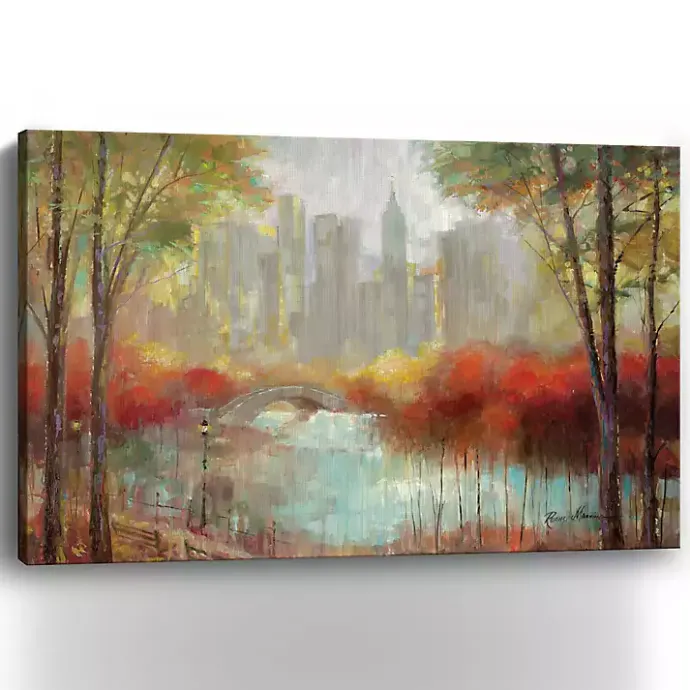 Online Kirklands Home Autumn in the City Canvas Art Print, 60x40 in.