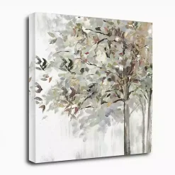 Discount Kirklands Home Autumn Leaves Neutral Giclee Canvas Art, 30x30 in.