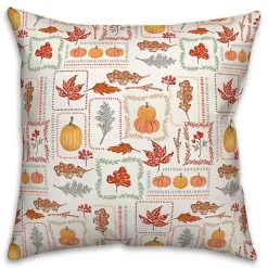 New Kirklands Home Autumn Patchwork Indoor/Outdoor Pillow