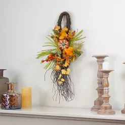 Clearance Kirklands Home Autumn Pumpkins and Berries Swag