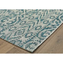 Best Kirklands Home Azure Terrace Sun Shower Outdoor Area Rug, 5x8