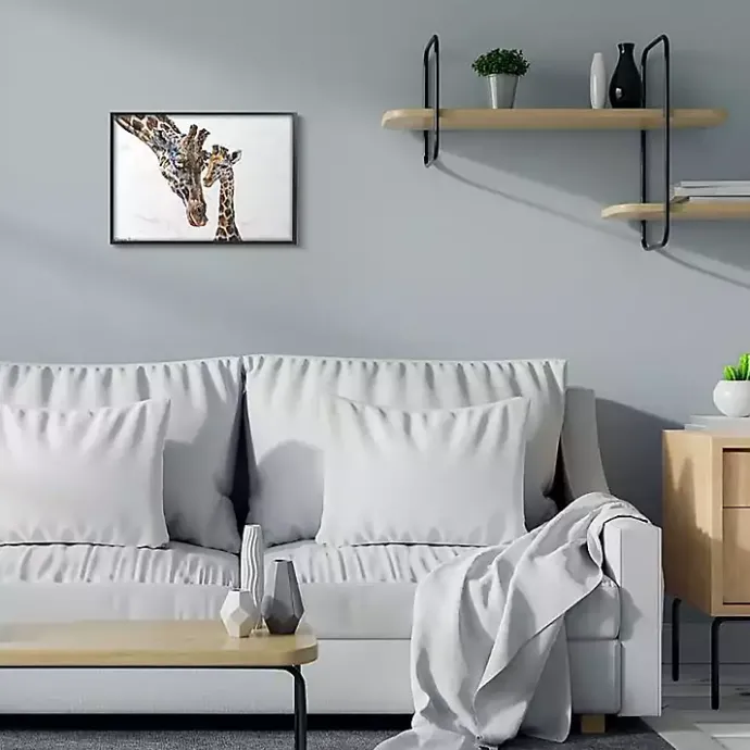 Clearance Kirklands Home Baby Giraffe Watercolor Framed Art Print