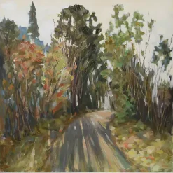 Kirklands Home Back Road Canvas Art Print Green