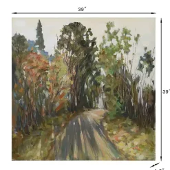 Kirklands Home Back Road Canvas Art Print Green