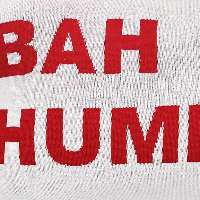 Kirklands Home Bah Humbug Reversible Lumbar Pillow