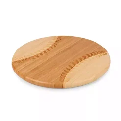 Outlet Kirklands Home Bamboo Wood Baseball Serving Board Tan