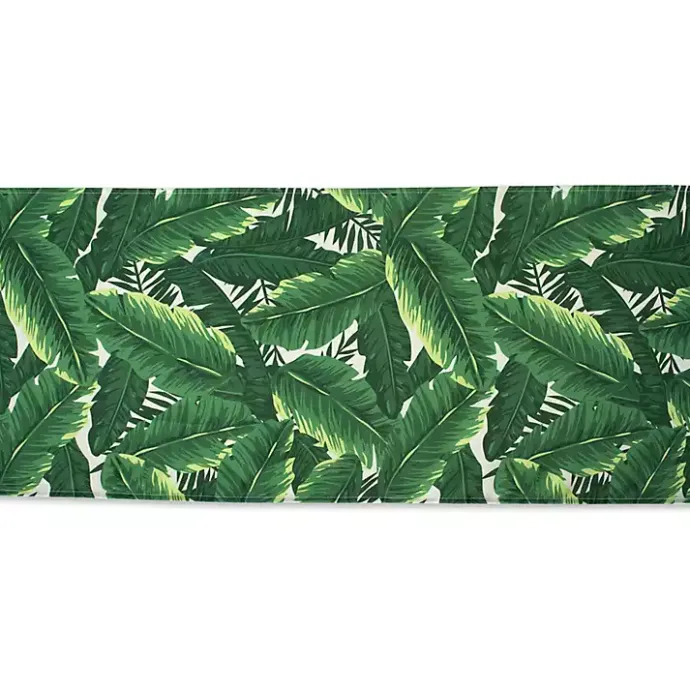Outlet Kirklands Home Banana Leaf Outdoor Table Runner, 108 in. Green