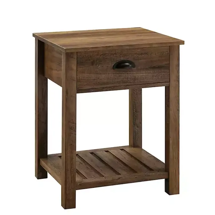 Kirklands Home Barnwood Country Accent Table Brown