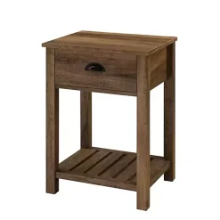 Kirklands Home Barnwood Country Accent Table Brown