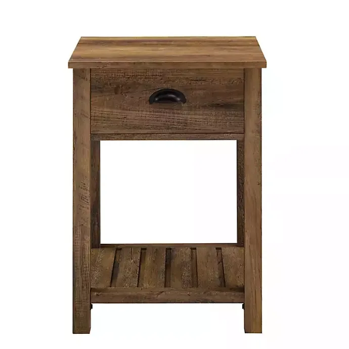 Kirklands Home Barnwood Country Accent Table Brown
