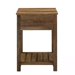 Kirklands Home Barnwood Country Accent Table Brown