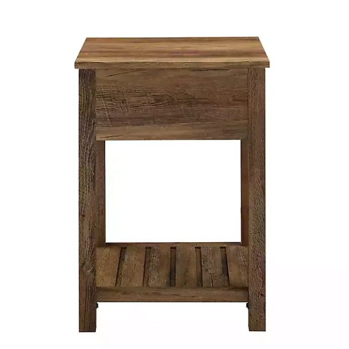 Kirklands Home Barnwood Country Accent Table Brown