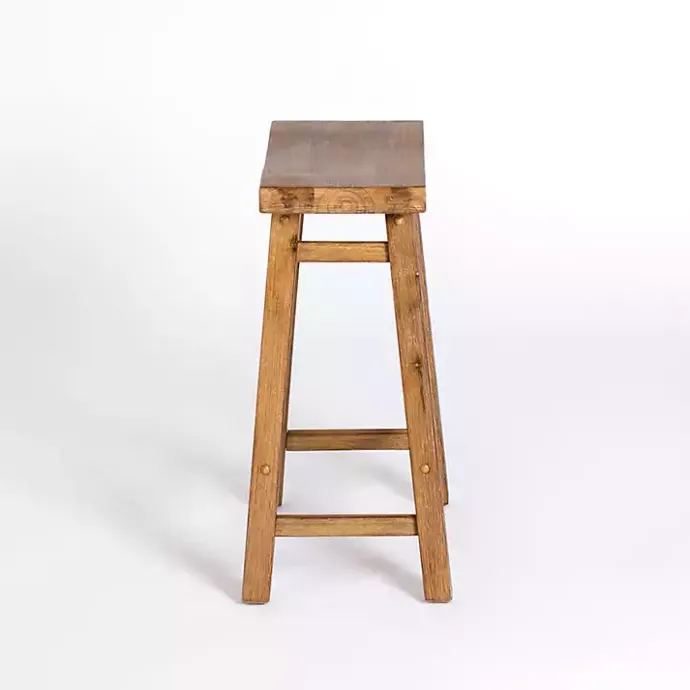 Sale Kirklands Home Barnwood Sonoma Saddle Counter Stools, Set of 2 Brown