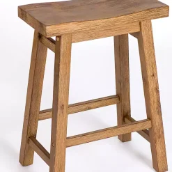 Sale Kirklands Home Barnwood Sonoma Saddle Counter Stools, Set of 2 Brown