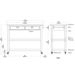 Sale Kirklands Home Barnwood Sonoma Stainless Steel Top Kitchen Cart Brown
