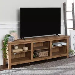 New Kirklands Home Barnwood TV Stand, 70 in. Brown