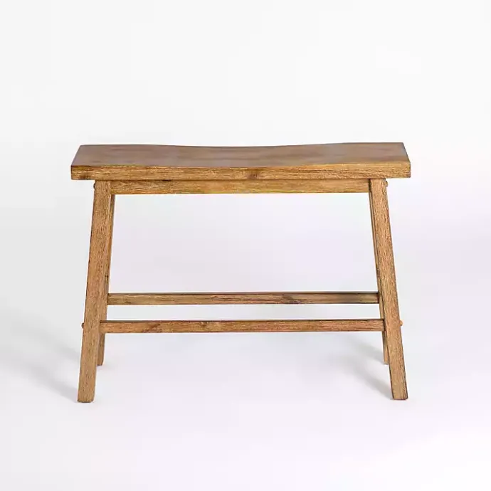 Best Kirklands Home Barnwood Wire Brush Sonoma Counter Bench Brown