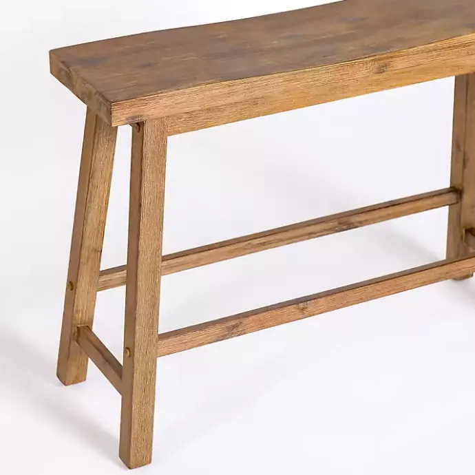 Best Kirklands Home Barnwood Wire Brush Sonoma Counter Bench Brown