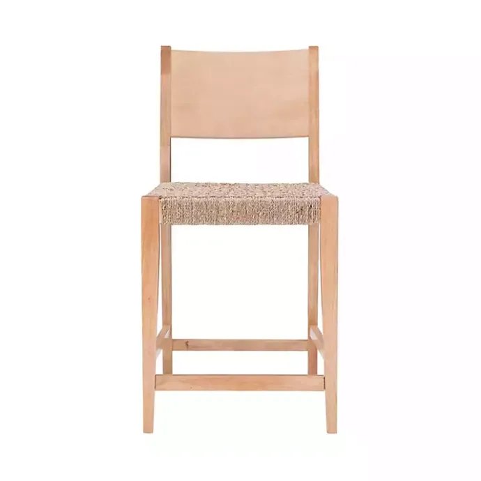 Best Kirklands Home Basketweave Seat Counter Stools, Set of 2 Tan