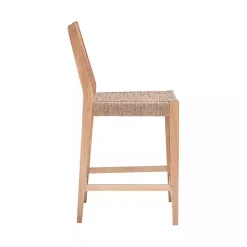 Best Kirklands Home Basketweave Seat Counter Stools, Set of 2 Tan