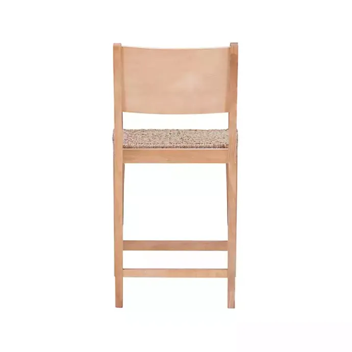 Best Kirklands Home Basketweave Seat Counter Stools, Set of 2 Tan