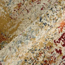 Best Kirklands Home Bastia Ivory Orange Area Rug, 5x7 Multi