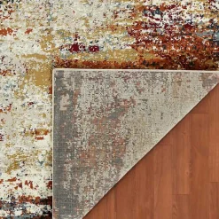 Best Kirklands Home Bastia Ivory Orange Area Rug, 5x7 Multi