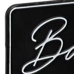 New Kirklands Home Bathroom Wash Brush Floss Flush Wall Plaque Black