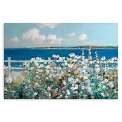 Outlet Kirklands Home Bayside Garden Canvas Art Print Blue