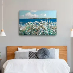 Outlet Kirklands Home Bayside Garden Canvas Art Print Blue