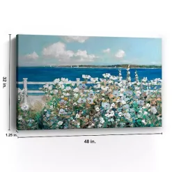 Outlet Kirklands Home Bayside Garden Canvas Art Print Blue