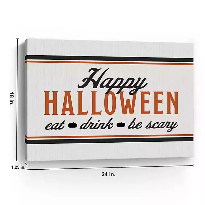 Sale Kirklands Home Be Scary Halloween Canvas Art Print, 18x24