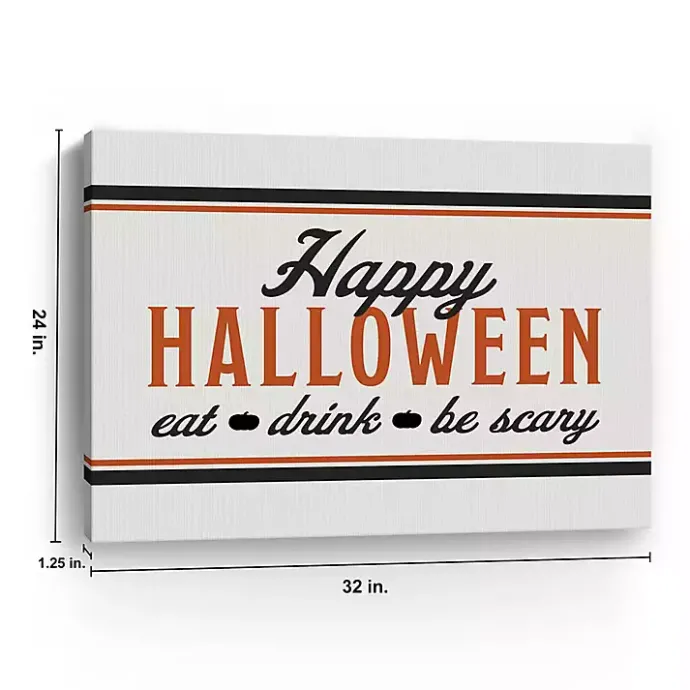 Hot Kirklands Home Be Scary Halloween Canvas Art Print, 24x32