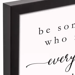 Outlet Kirklands Home Be Somebody Framed Canvas Wall Plaque