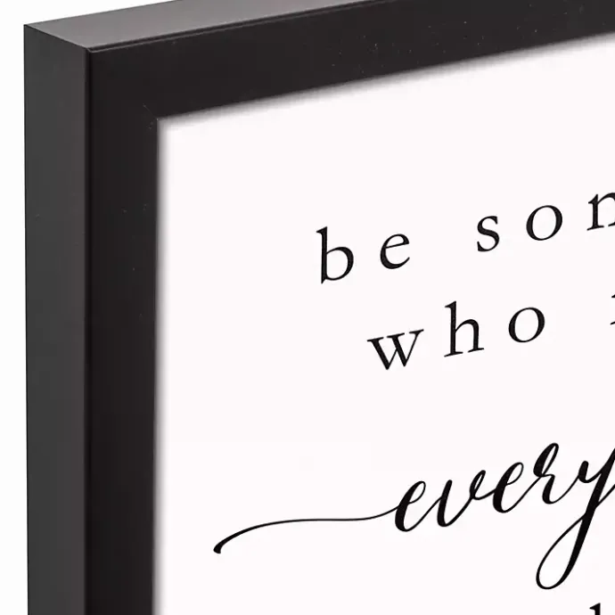 Outlet Kirklands Home Be Somebody Framed Canvas Wall Plaque