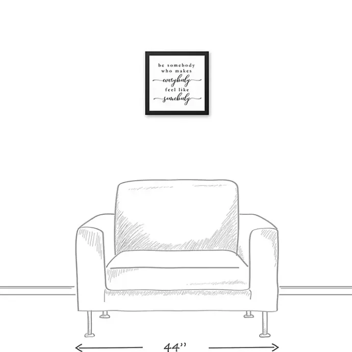 Outlet Kirklands Home Be Somebody Framed Canvas Wall Plaque