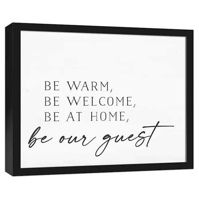 Outlet Kirklands Home Be Warm Be Welcome Framed Canvas Art Print