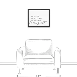 Outlet Kirklands Home Be Warm Be Welcome Framed Canvas Art Print