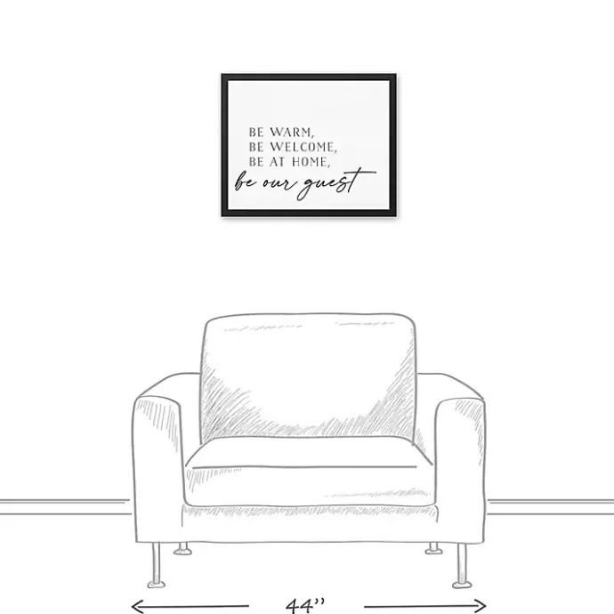 Outlet Kirklands Home Be Warm Be Welcome Framed Canvas Art Print