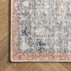Sale Kirklands Home Bea Distressed Vintage Washable Area Rug, 5x8