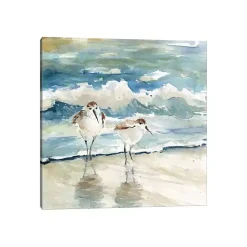 Discount Kirklands Home Beach Birds Canvas Art Print Blue