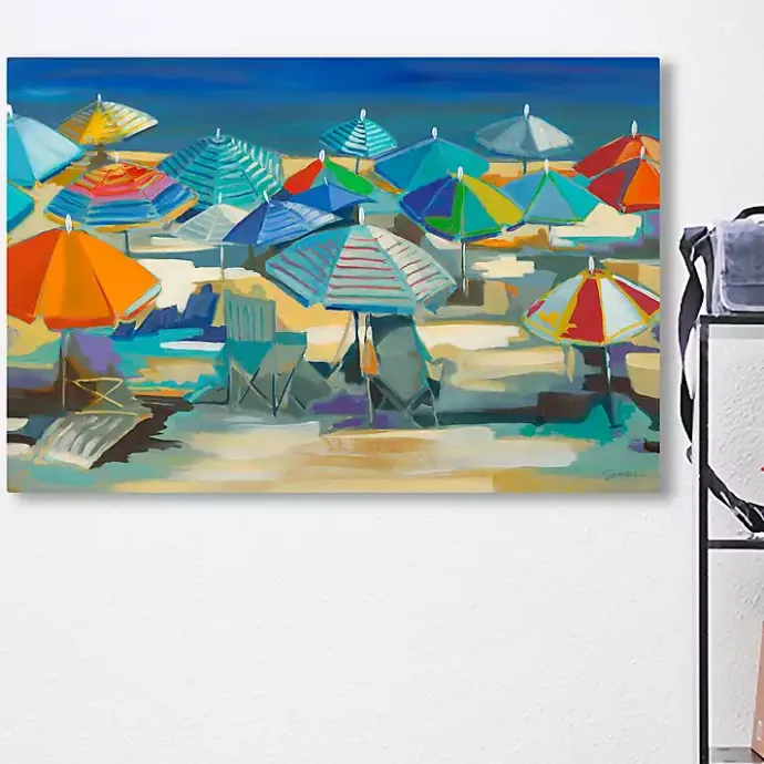 Online Kirklands Home Beach Blanket Bingo Canvas Art Print