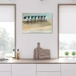 Kirklands Home Beach Cabins Canvas Art Print Multi