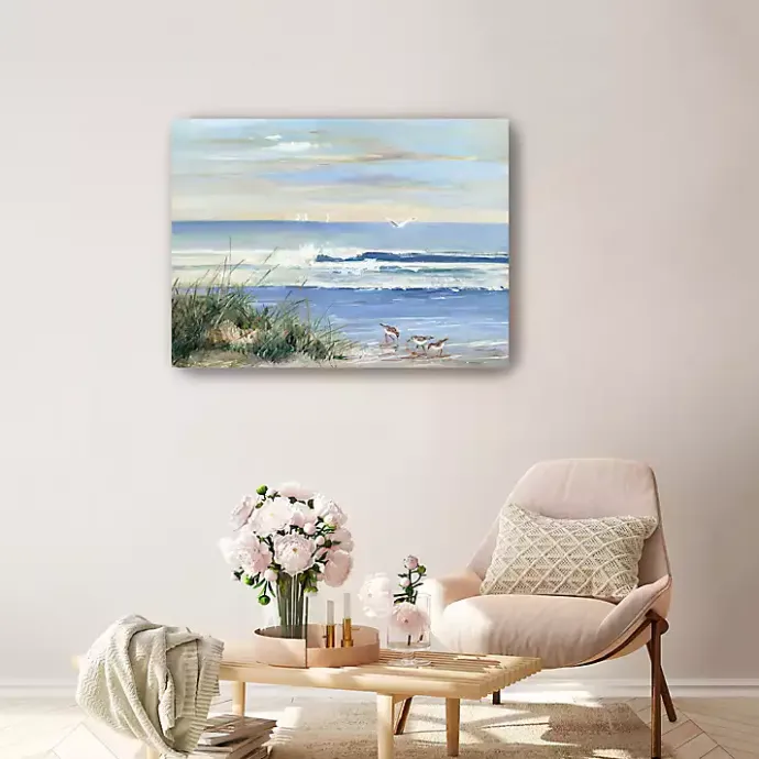 Clearance Kirklands Home Beach Combers Coastal Canvas Wall Art