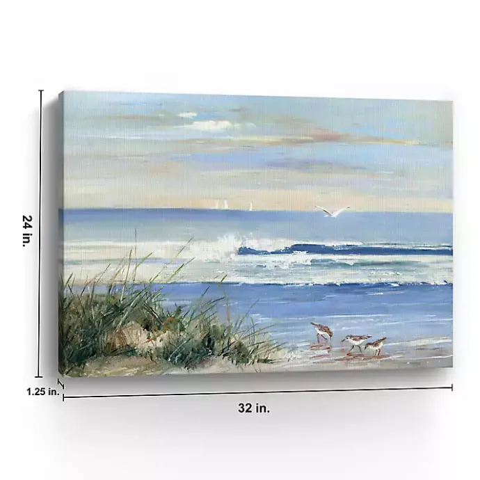 Clearance Kirklands Home Beach Combers Coastal Canvas Wall Art