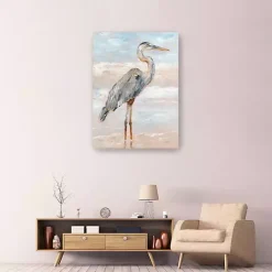 Discount Kirklands Home Beach Heron I Giclee Canvas Art Print, 48x36 in. Blue