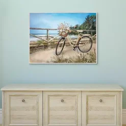 Best Kirklands Home Beachside Ride Framed Canvas Art Print