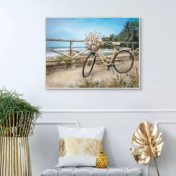 Best Kirklands Home Beachside Ride Framed Canvas Art Print